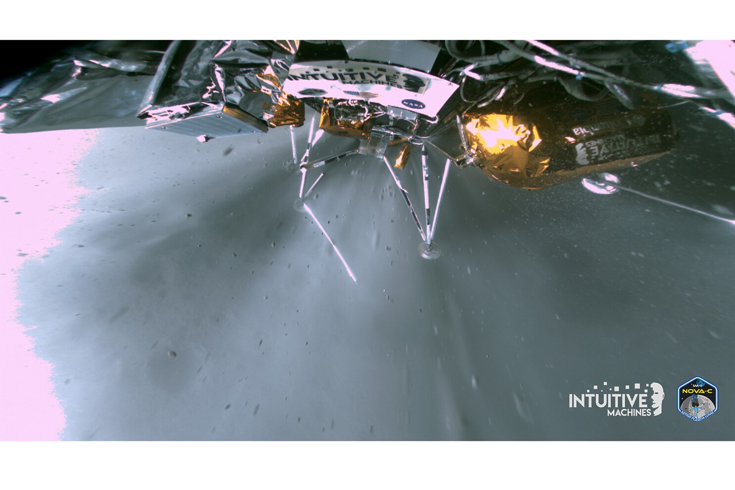Private US moon lander still working after breaking leg and